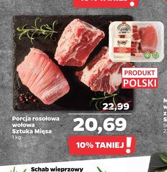 Netto Porcja rosołowa wołowa sztuka mięsa oferta