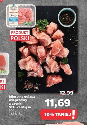 Netto Mięso na gulasz wieprzowy z szynki sztuka mięsa oferta