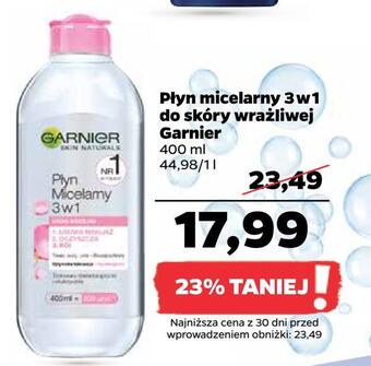 Netto Płyn micelarny 3 w 1 do skóry wrażliwej garnier oferta