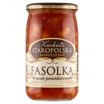 Kuchnia staropolska fasolka w sosie pomidorowym 700 g