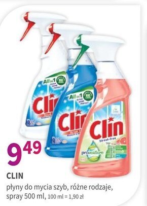 Drogerie Polskie Płyn do mycia szyb clin oferta
