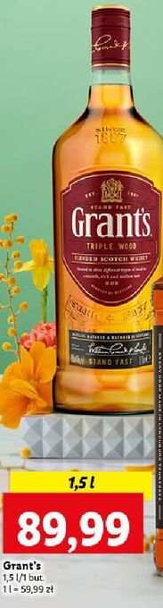 Lidl Whisky grant's triple wood oferta