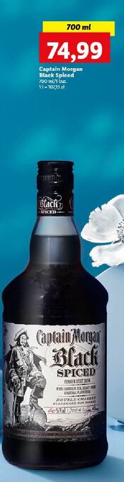 Lidl Rum captain morgan black spiced oferta