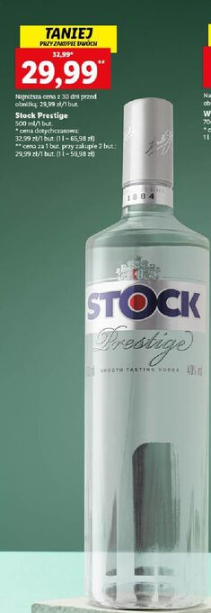 Lidl Wódka stock prestige oferta