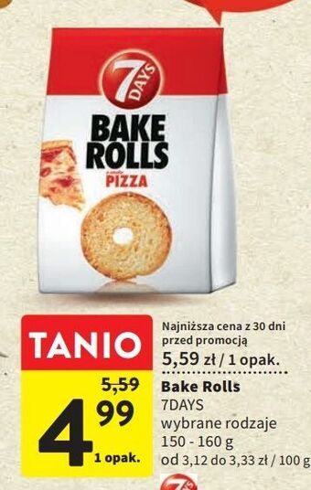 Intermarche Bake rolls pizza 7 days rolls oferta