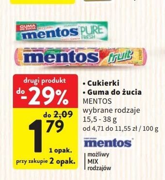 Intermarche Dropsy fruit mentos classic oferta