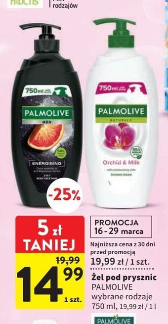 Intermarche Żel pod prysznic energising palmolive for men oferta