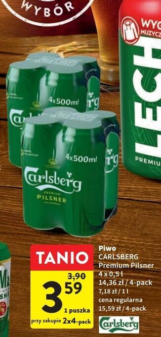 Intermarche Piwo carlsberg export premium pilsner oferta