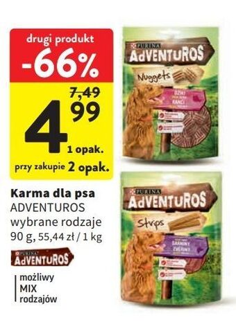 Intermarche Nuggets o smaku dzika purina adventuros oferta