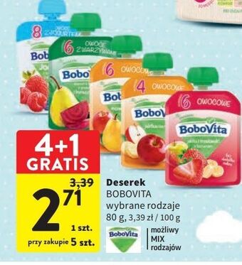 Intermarche Owoce z jogurtem w tubce truskawki-maliny bobovita jogomi! oferta