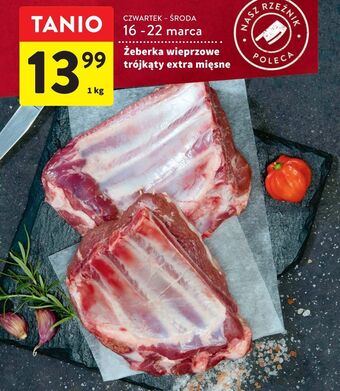 Intermarche Żeberka wieprzowe trójkąty extra mięsne oferta