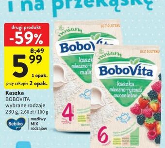 Intermarche Kaszka mleczno-ryżowa owoce leśne bobovita oferta