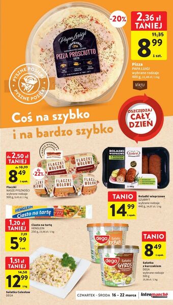 Intermarche Pizza prosciutto cotto papa luigi oferta