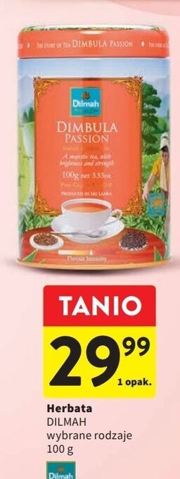 Intermarche Herbata dimbula passion w puszce dilmah oferta