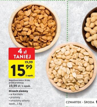 Intermarche Orzechy ziemne smażone solone oferta