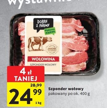 Intermarche Szponder wołowy intermarche dobre z farmy oferta