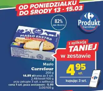 Carrefour Carrefour Masło 200g oferta