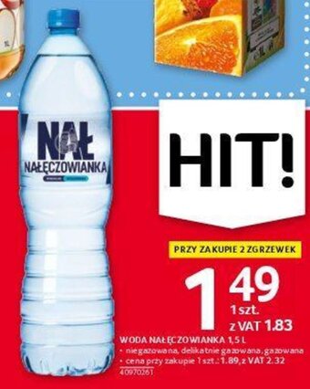 Selgros Nałęczowianka Woda 1,5l oferta