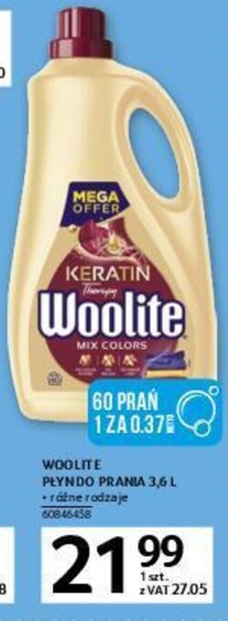 Selgros Woolite Płyn do prania 3,6l oferta