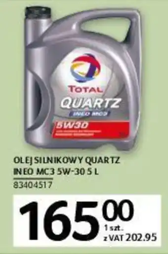 Selgros Total Olej silnikowy Quartz Ineo MC3 5W-30 5l oferta