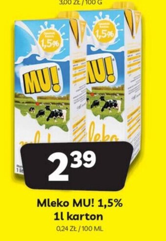 Delfin Mleko Mu! 1,5% 1l oferta