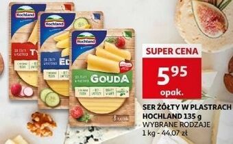 Auchan Ser gouda plastry hochland oferta