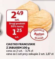 Auchan Ciastko francuskie z jabłkiem auchan oferta