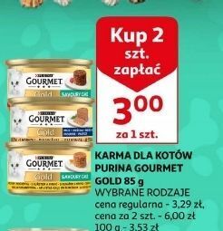 Auchan Karma dla kota kurczak purina gourmet gold oferta