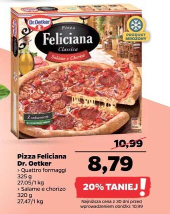 Netto Pizza quattro formaggi dr. oetker feliciana oferta