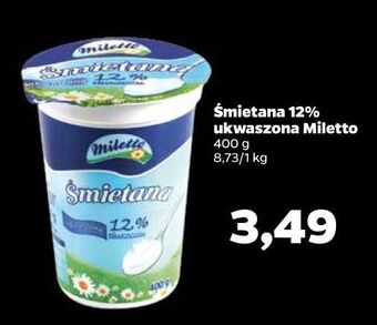 Netto Śmietana 12 % miletto oferta