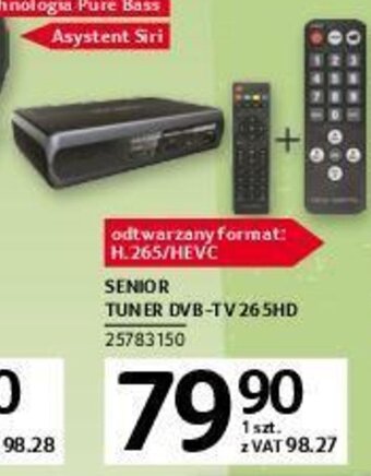 Senior Tuner DVB-TV 265HD