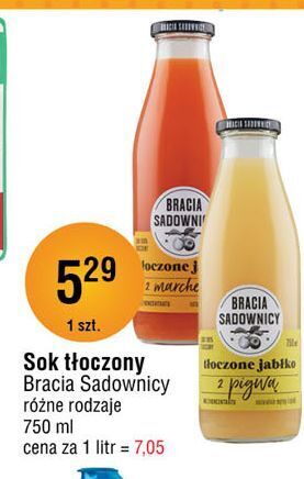 E.Leclerc Sok tłoczony jabłko i pigwa bracia sadownicy oferta