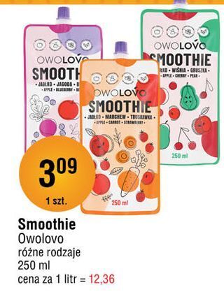E.Leclerc Smoothie jabłko-marchew-truskawka owolovo oferta