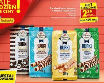 Biedronka Rurki waflowe z kremem 280g oferta