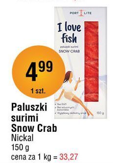 E.Leclerc Paluszki surimi o smaku kraba port lite oferta
