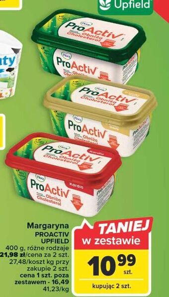Carrefour Margaryna mocne kośći flora pro-activ oferta