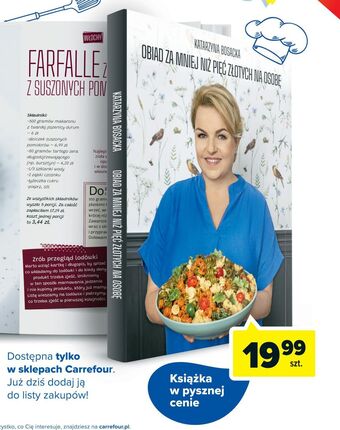 Carrefour Katarzyna bosacka - "obiad za mniej niż pięć złotych na osobę" oferta