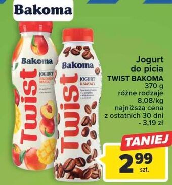 Carrefour Jogurt brzoskwinia-mango bakoma twist oferta
