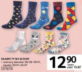 Selgros Skarpety we wzory oferta