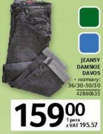 Selgros Jeansy damskie Davos oferta