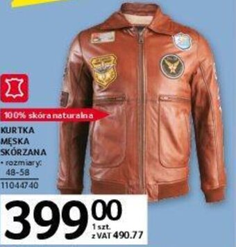 Selgros Kurtka męska skórzana oferta