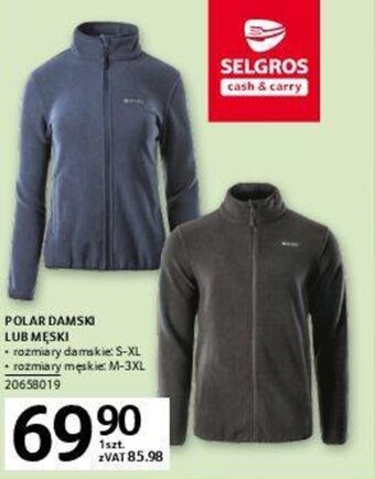 Selgros Polar damski lub męski oferta