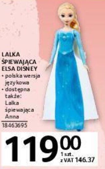 Selgros Lalka śpiewająca Elsa Disney oferta