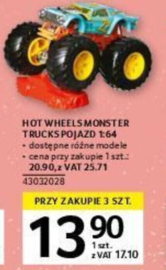 Selgros Hot Wheels monster trucks pojazd 1:64 oferta
