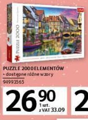 Selgros Puzzle 2000 elementów oferta