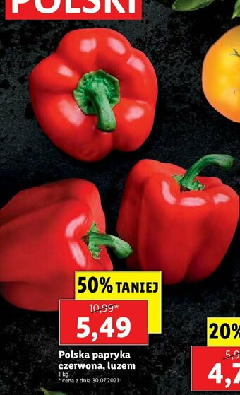 Lidl Papryka czerwona 1 KG oferta