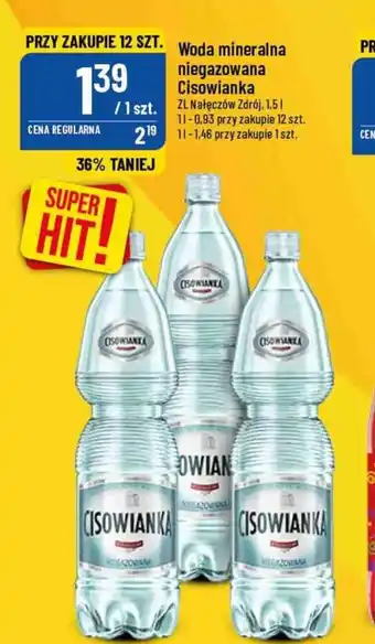 Polomarket Nałęczów Zdrój Woda mineralna niegazowana Cisiowianka 1,5l oferta