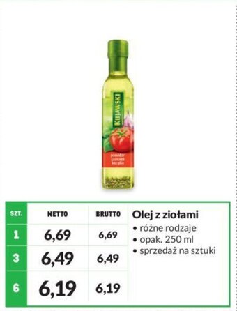 Makro Kujawski Olej z ziołami 250ml oferta