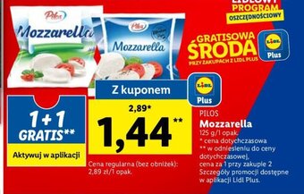 Lidl Pilos Mozzarella 125g oferta