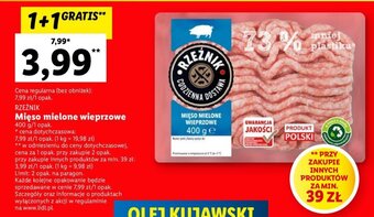 Lidl Rzeźnik Mięso mielone wieprzowe 400g oferta